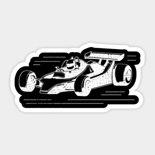 Formula Car Racer Formula Racing Car Guy Sticker